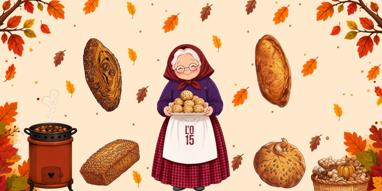 Castanyada a L'Obrador dels 15: pans de tardor i panellets